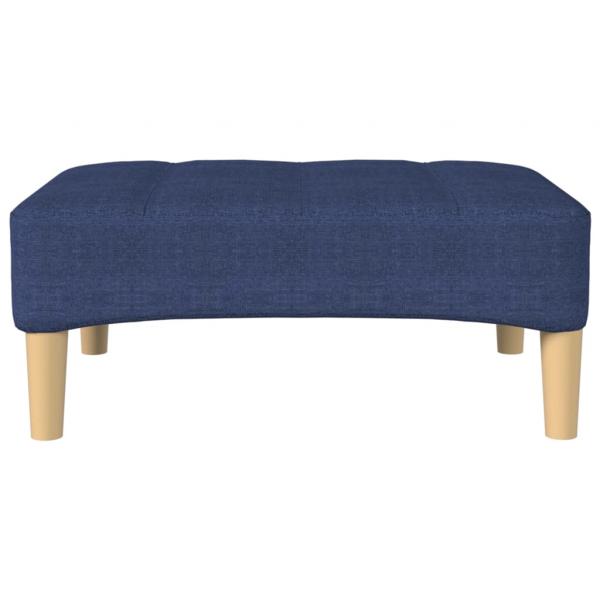 Fußhocker Blau 78x56x32 cm Stoff