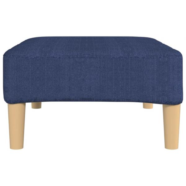 Fußhocker Blau 78x56x32 cm Stoff