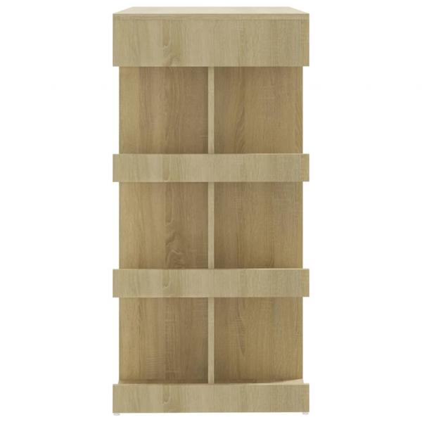 Bartisch mit Regal Sonoma-Eiche 100x50x101,5 cm Holzwerkstoff