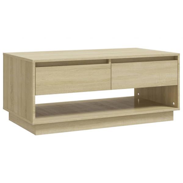 Couchtisch Sonoma-Eiche 102,5x55x44 cm Holzwerkstoff