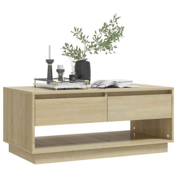 Couchtisch Sonoma-Eiche 102,5x55x44 cm Holzwerkstoff