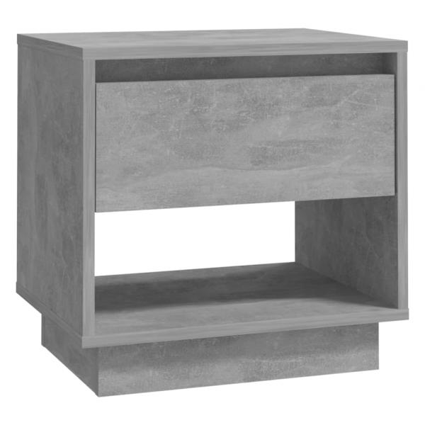 Nachttische 2 Stk. Betongrau 45x34x44 cm Holzwerkstoff