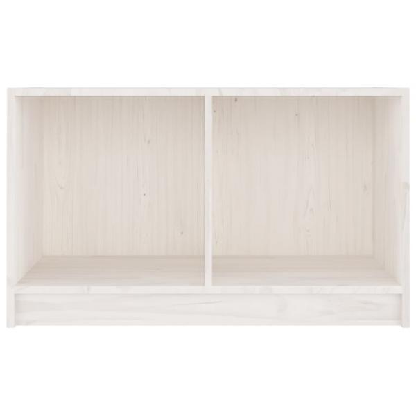 TV-Schrank Weiß 70x33x42 cm Massivholz Kiefer