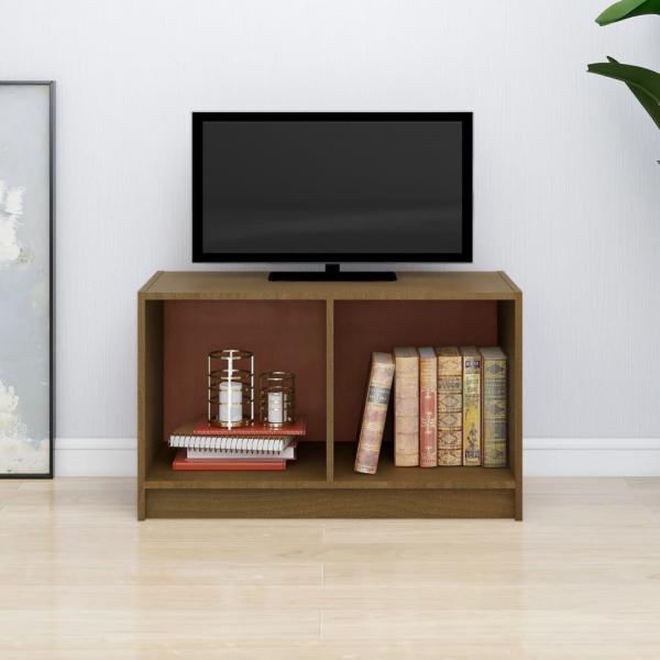 ARDEBO.de - TV-Schrank Honigbraun 70x33x42 cm Massivholz Kiefer