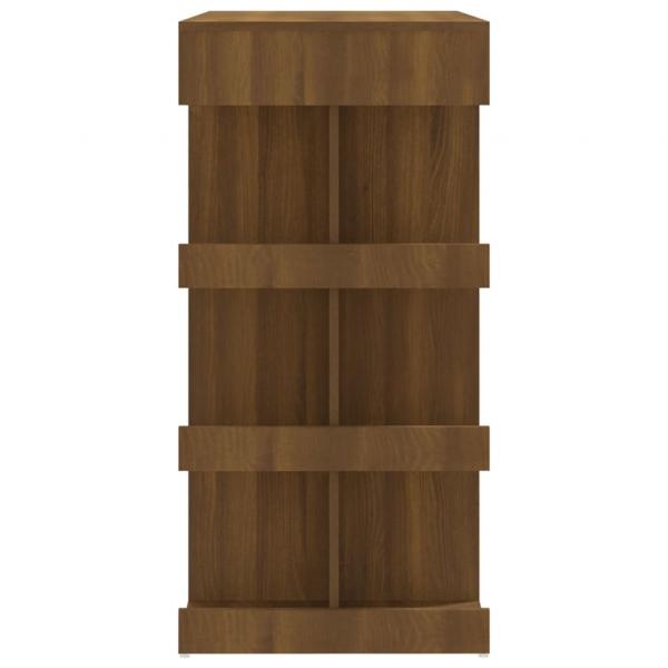 Bartisch mit Regal Braun Eiche 100x50x101,5cm Holzwerkstoff