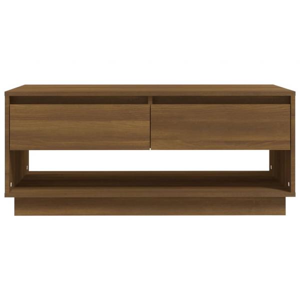 Couchtisch Braun Eichen-Optik 102,5x55x44 cm Holzwerkstoff