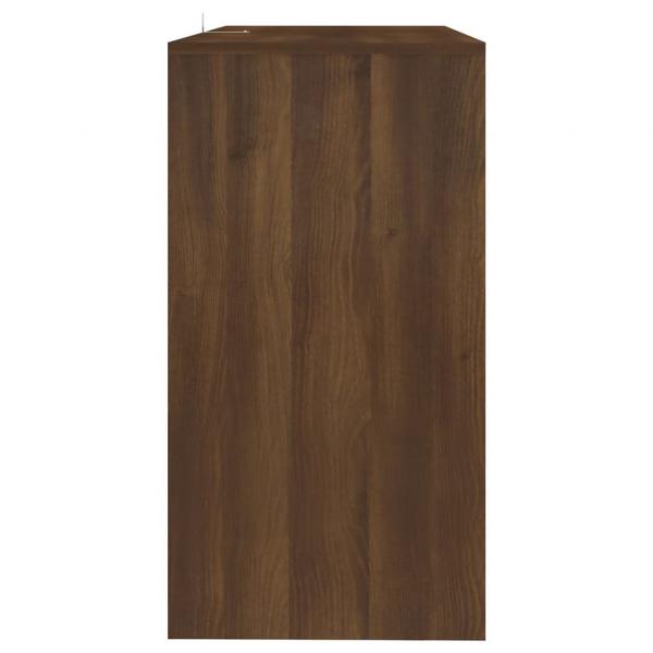 Konsolentisch Braun Eichen-Optik 89x41x76,5 cm Holzwerkstoff