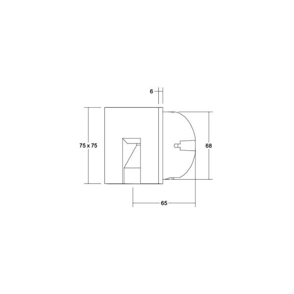 Brumberg WALL KIT68 LED-Wandeinbauleuchte, für Gerätedosen, 70.0 lm, 3000 K, Weiß (10157073)