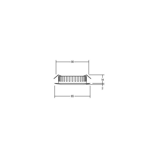 Brumberg LED-Einbaudownlight IP44, 3,4W, 200lm, 2900K, chrom (12109023)