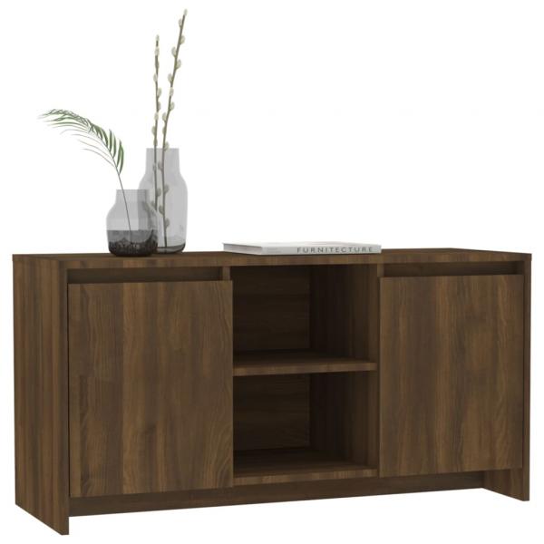 TV-Schrank Braun Eiche-Optik 102x37,5x52,5 cm Holzwerkstoff