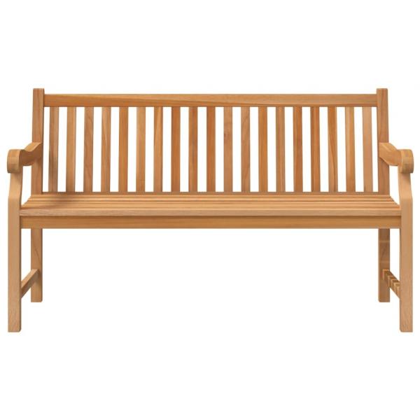 Gartenbank 150 cm Massivholz Teak