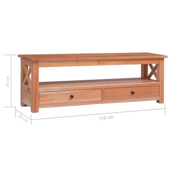 TV-Schrank 115x30x40 cm Massivholz Mahagoni