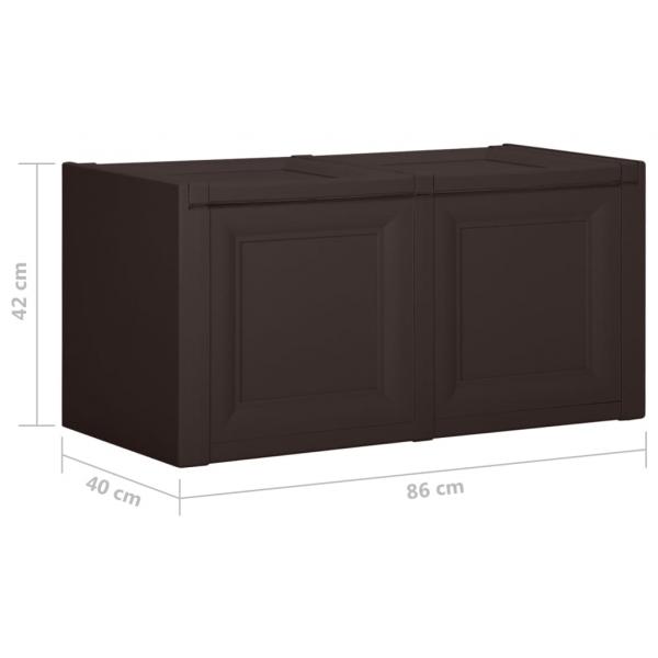 Kissenbox Braun 86x40x42 cm 85 L