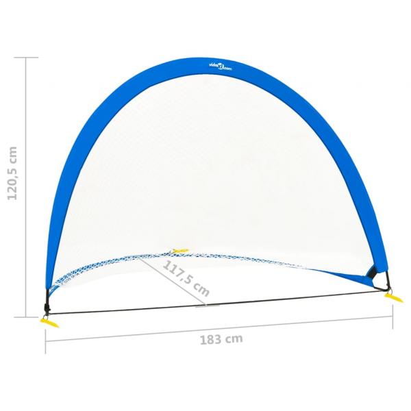 Kinder Fußballtore 2 Stk. Aufbewahrungstasche 183x117,5x120,5cm