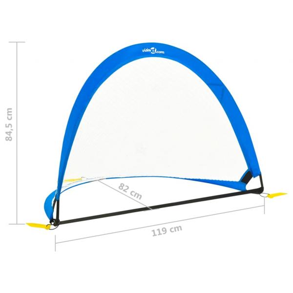 Fußballtore Kinder 2 Stk. mit Aufbewahrungstasche 119x82x84,5cm