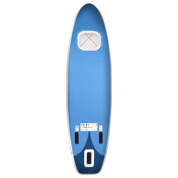 SUP-Board-Set Aufblasbar Marineblau 360x81x10 cm