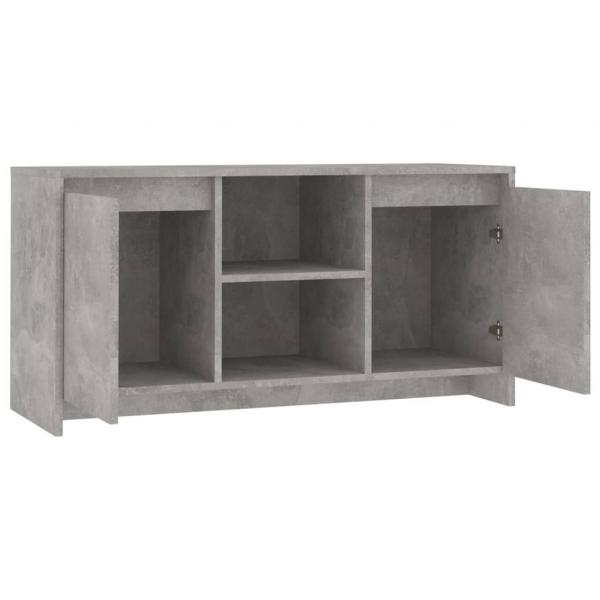 TV-Schrank Betongrau 102x37,5x52,5 cm Holzwerkstoff