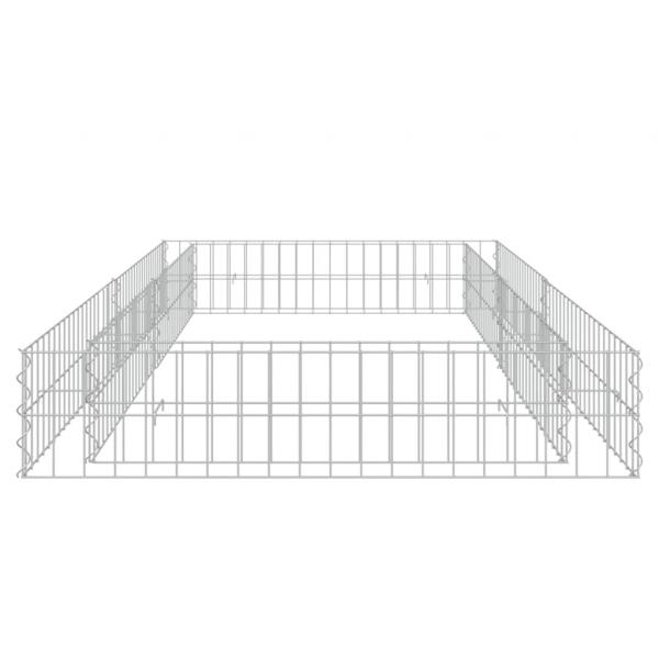 Gabionen-Hochbeet Verzinkter Stahl 200x100x20 cm