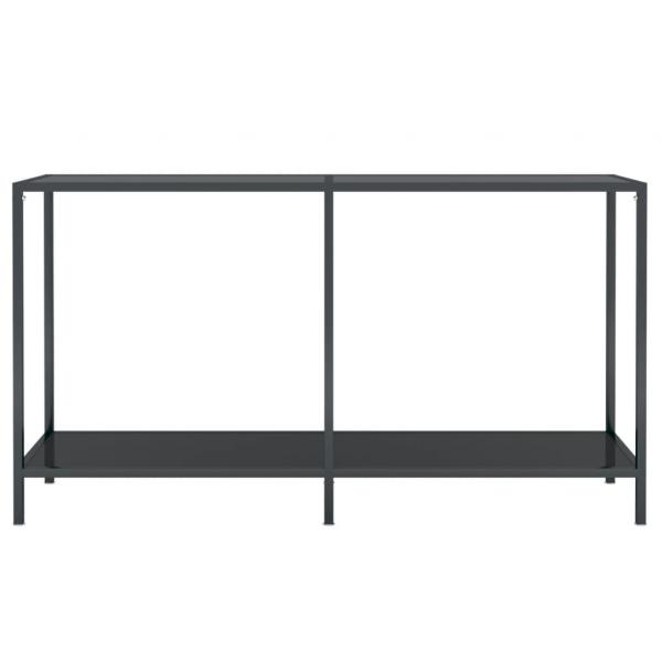 Konsolentisch Schwarz 140x35x75,5 cm Hartglas