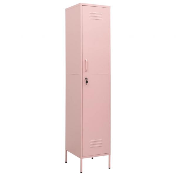 Schließfachschrank Rosa 35x46x180 cm Stahl 