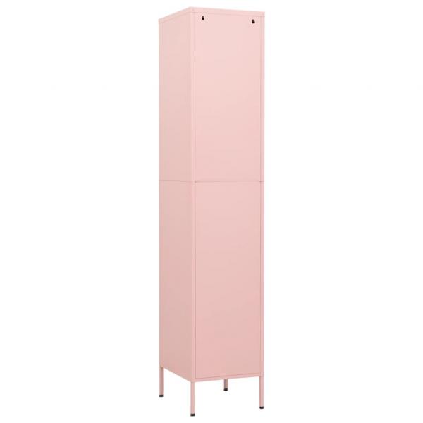 Schließfachschrank Rosa 35x46x180 cm Stahl 