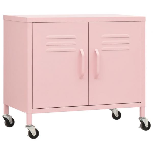 Lagerschrank Rosa 60x35x56 cm Stahl