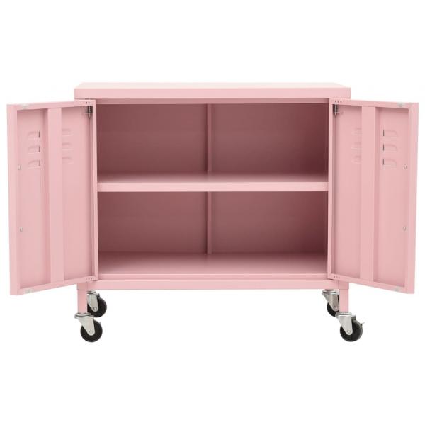 Lagerschrank Rosa 60x35x56 cm Stahl