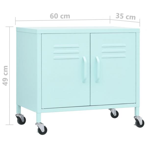 Lagerschrank Mintgrün 60x35x56 cm Stahl