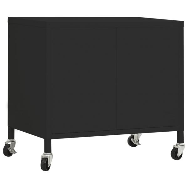 Lagerschrank Schwarz 60x35x56 cm Stahl