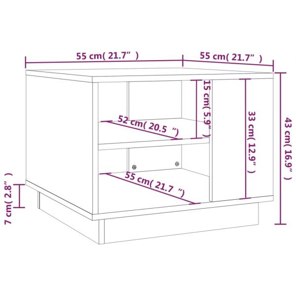 Couchtisch Sonoma-Eiche 55x55x43 cm Holzwerkstoff