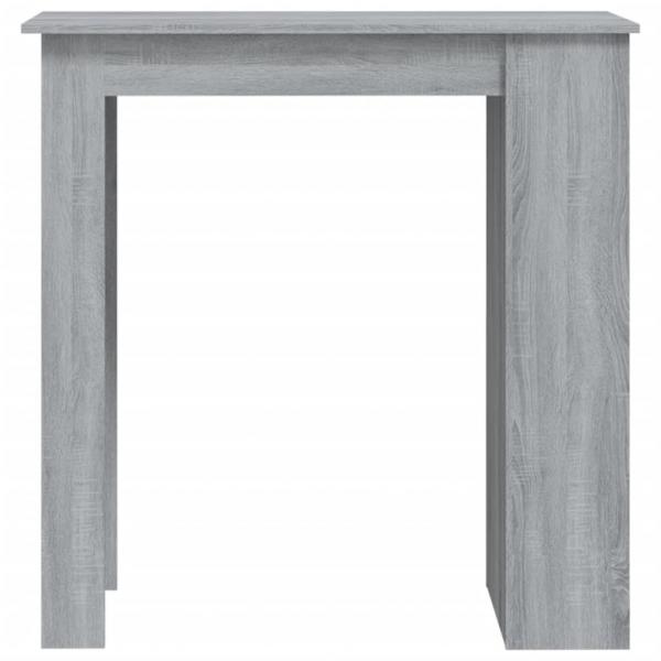 Bartisch mit Regal Grau Sonoma 102x50x103,5cm Holzwerkstoff