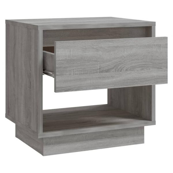 Nachttische 2 Stk. Grau Sonoma 45x34x44 cm Holzwerkstoff