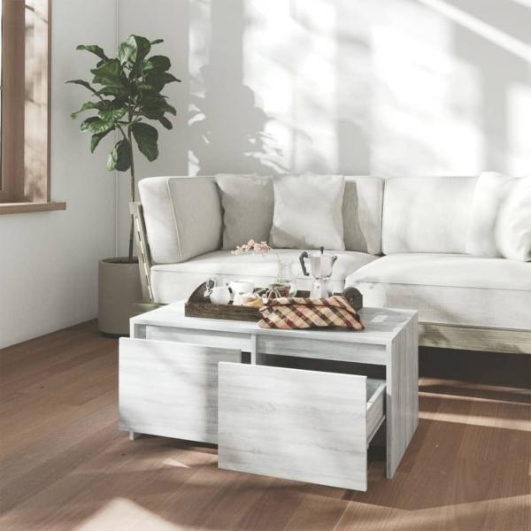 Couchtisch Grau Sonoma 90x50x41,5 cm Holzwerkstoff