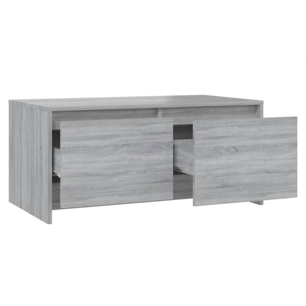 Couchtisch Grau Sonoma 90x50x41,5 cm Holzwerkstoff