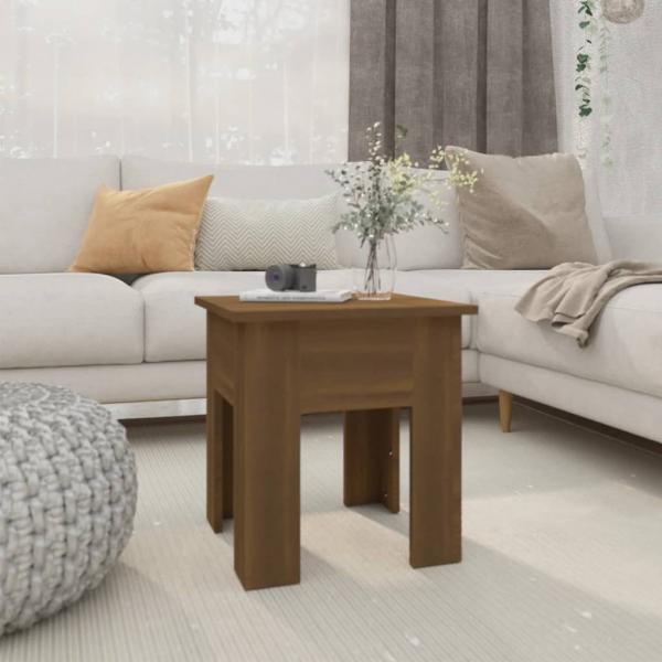 ARDEBO.de - Couchtisch Braun Eichen-Optik 40x40x42 cm Holzwerkstoff