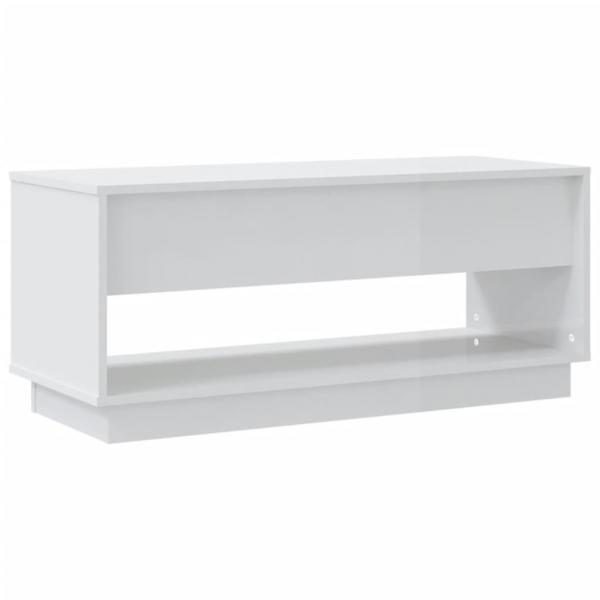 TV-Schrank Hochglanz-Weiß 102x41x44 cm Holzwerkstoff