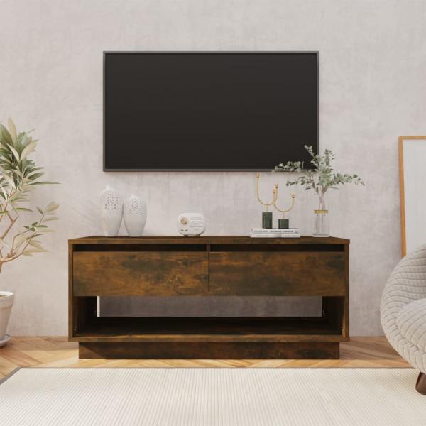 ARDEBO.de - TV-Schrank Räuchereiche 102x41x44 cm Holzwerkstoff