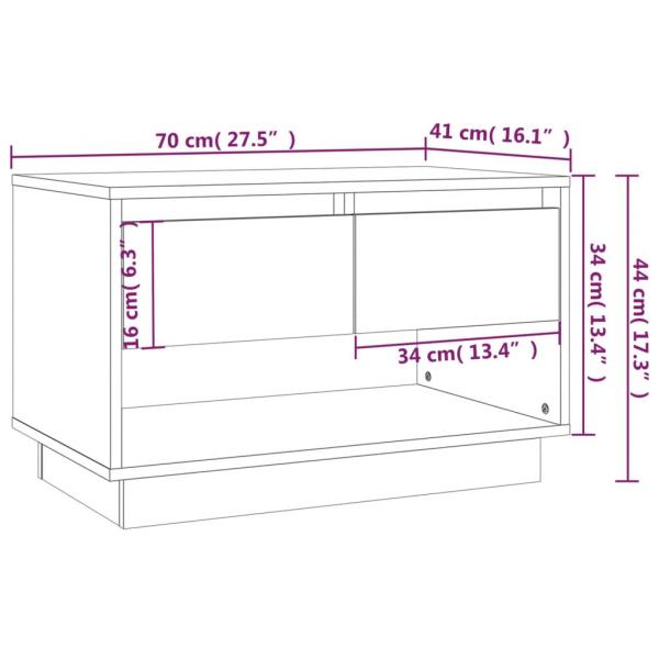 TV-Schrank Räuchereiche 70x41x44 cm Holzwerkstoff