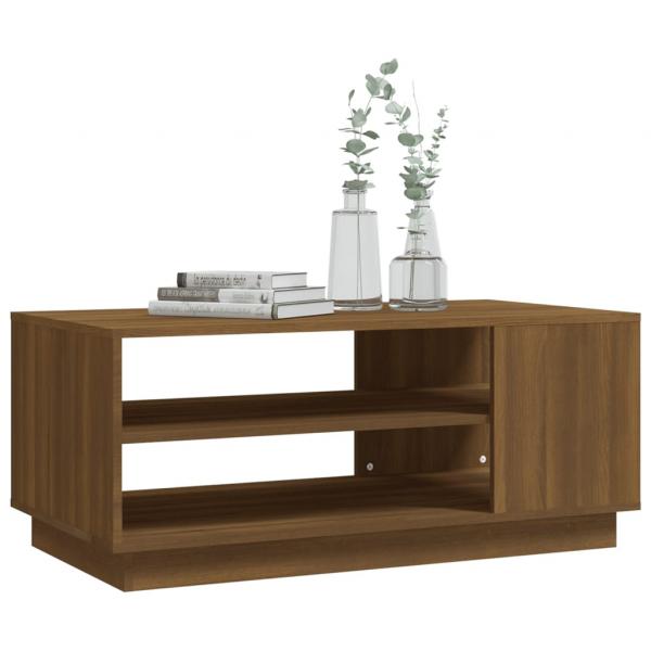 Couchtisch Braun Eichen-Optik 102x55x43 cm Holzwerkstoff