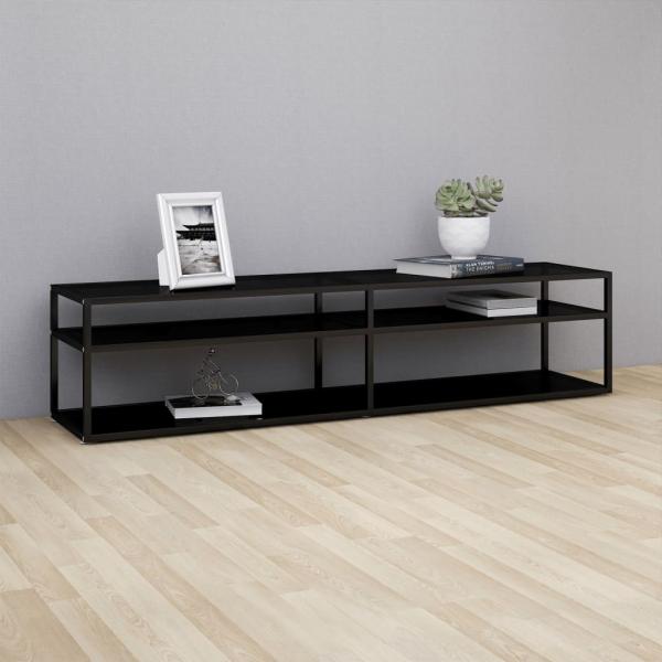 ARDEBO.de - TV-Schrank Schwarz 180x40x40,5 cm Hartglas