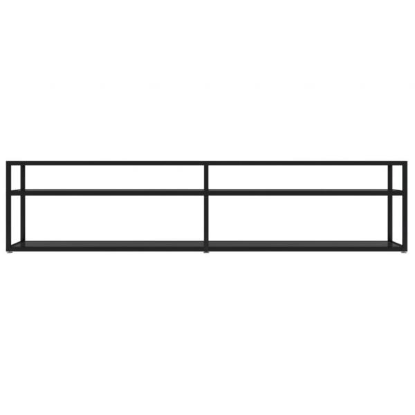 TV-Schrank Schwarz 180x40x40,5 cm Hartglas