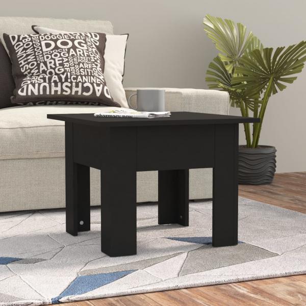 ARDEBO.de - Couchtisch Schwarz 55x55x42 cm Holzwerkstoff