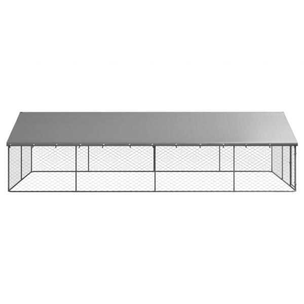 Outdoor-Hundezwinger mit Dach 600x300x150 cm