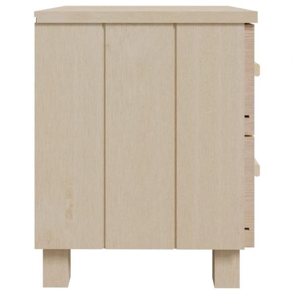 Nachttische HAMAR 2 Stk. Honigbraun 40x35x44,5 cm Massivholz