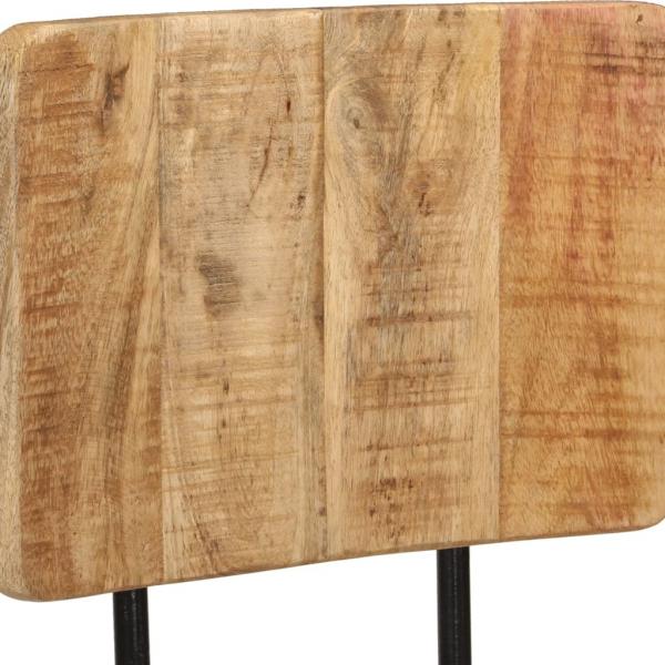 Barhocker 2 Stk. Massivholz Mango