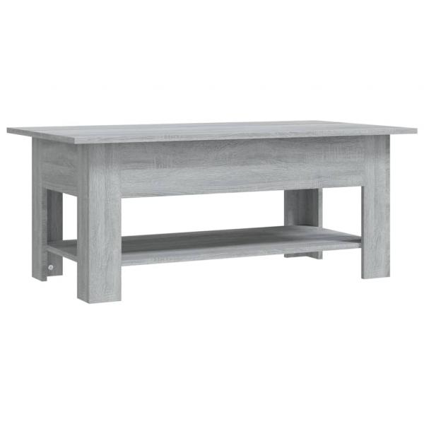 Couchtisch Grau Sonoma 102x55x42 cm Holzwerkstoff