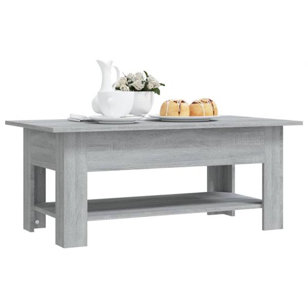 Couchtisch Grau Sonoma 102x55x42 cm Holzwerkstoff