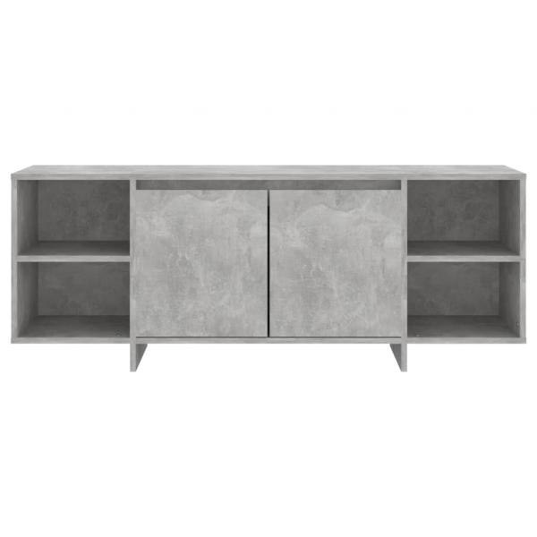 TV-Schrank Betongrau 130x35x50 cm Holzwerkstoff