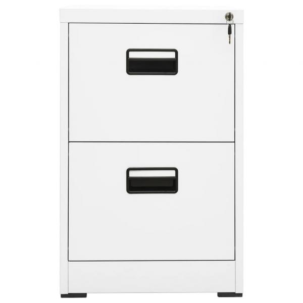 Aktenschrank Weiß 46x62x72,5 cm Stahl