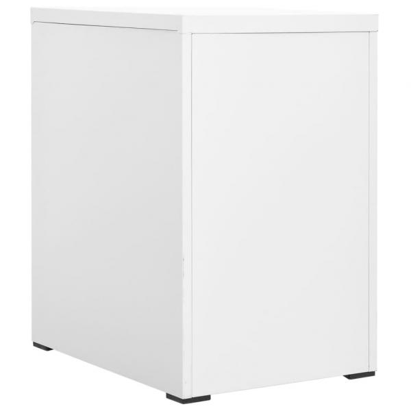 Aktenschrank Weiß 46x62x72,5 cm Stahl